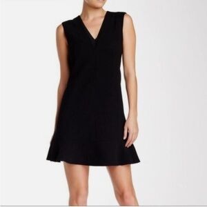 Rebecca Taylor Black Sleeveless Crepe Dress Size 4